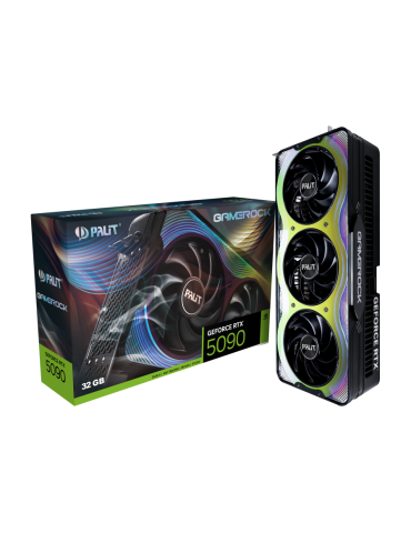 Видео карта Palit Nvidia GeForce RTX 5090 GAMEROCK 32GB DDR7- NE75090019R5-GB2020G