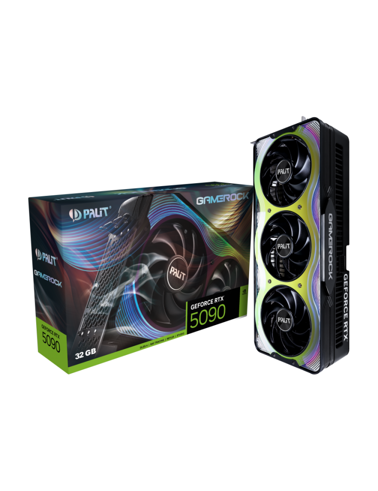 Видео карта Palit Nvidia GeForce RTX 5090 GAMEROCK 32GB DDR7- NE75090019R5-GB2020G