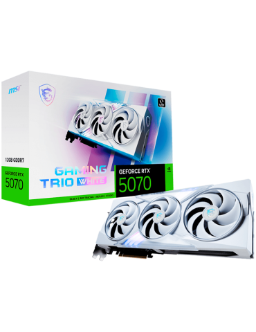 Видео карта MSI Nvidia GeForce RTX 5070 12G GAMING TRIO White, 12GB GDDR7, 192bit