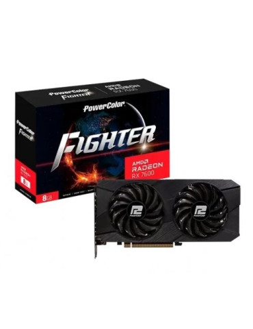 Видео карта POWERCOLOR Radeon RX 7600 Fighter V2 8GB GDDR6 - 1A1-G00433100G