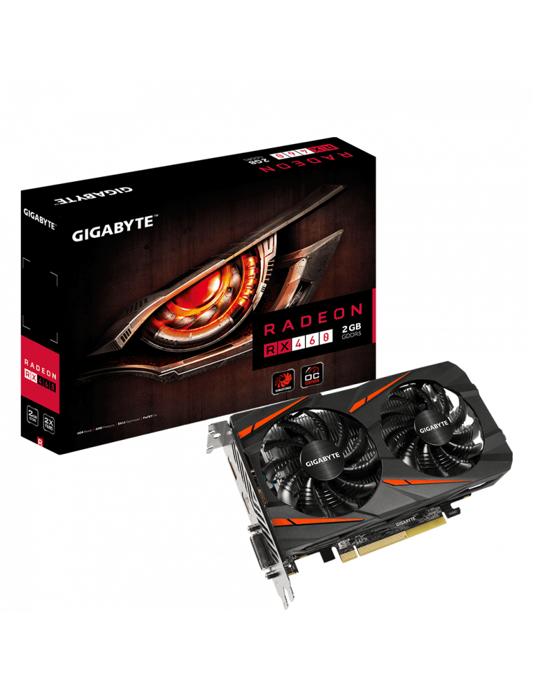 Видео карта Gigabyte AMD Radeon RX460 WINDFORCE OC 2GB