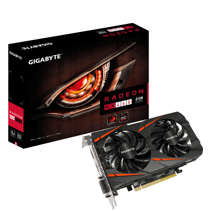 Видео карта Gigabyte AMD Radeon RX460 WINDFORCE OC 2GB