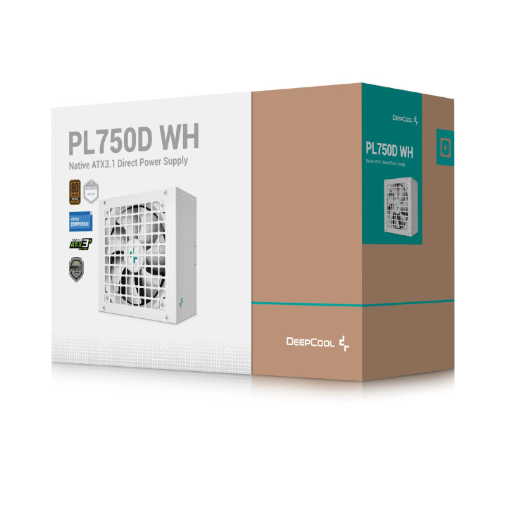 Захранване DeepCool PL750-D WH ATX 3.1 750W Bronze - R-PL750D-FC0W-EU-V2
