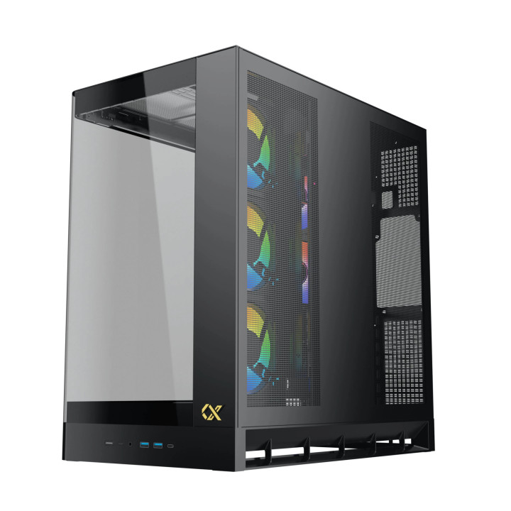 Кутия за компютър Xigmatek PANO II AIR, E-ATX, 8бр. aRGB вентилатори - EN48517