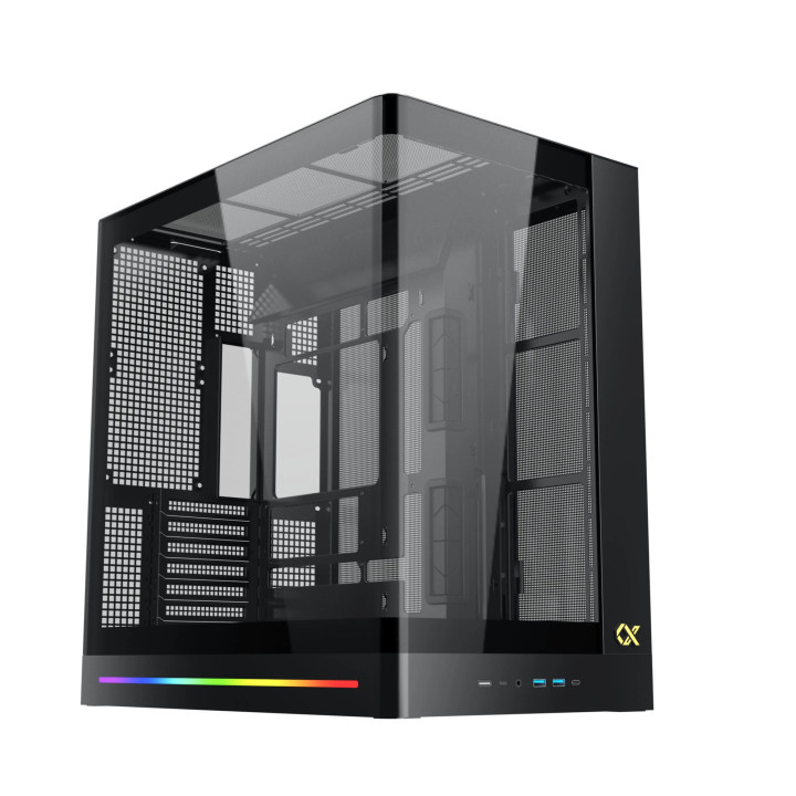 Кутия за компютър Xigmatek PANO II AIR, E-ATX, 8бр. aRGB вентилатори - EN48517