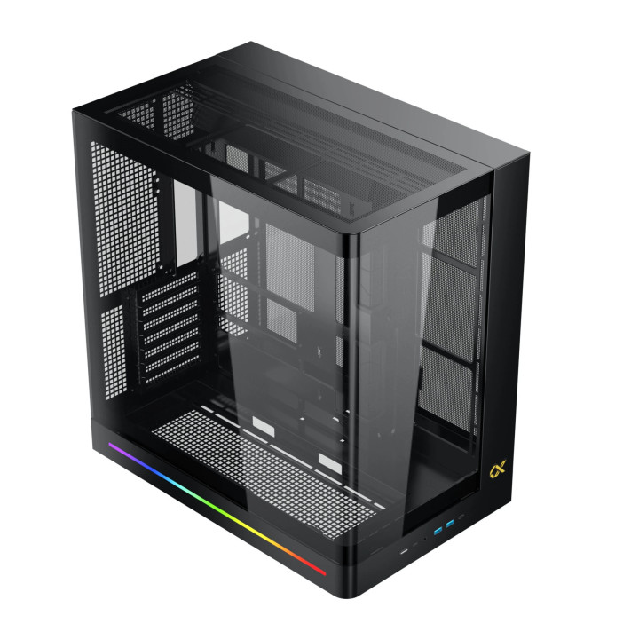 Кутия за компютър Xigmatek PANO II AIR, E-ATX, 8бр. aRGB вентилатори - EN48517