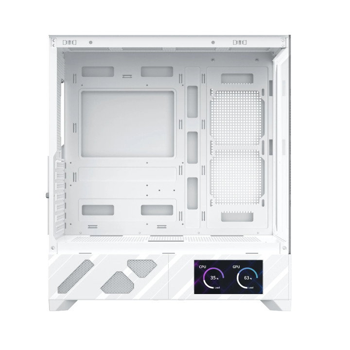 Кутия за компютър Xigmatek Alphard Pro Arctic, E-ATX, 6 inch LCD Display, 6бр. aRGB вентилатори - EN48234