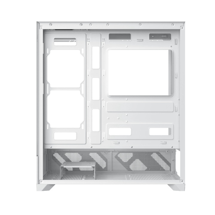 Кутия за компютър Xigmatek Alphard Pro Arctic, E-ATX, 6 inch LCD Display, 6бр. aRGB вентилатори - EN48234