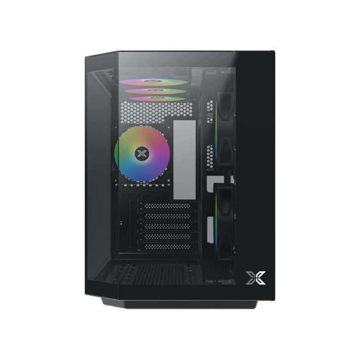 Кутия за компютър Xigmatek Cubi M, mATX, 6бр. aRGB вентилатори - EN42799