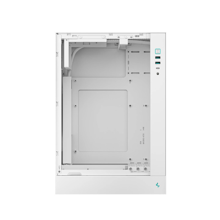 Кутия за компютър DeepCool CH170 PLUS WHITE, mATX - R-CH170-WHNGM0-G