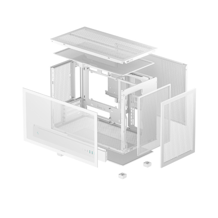 Кутия за компютър DeepCool CH260 WHITE, mATX - R-CH260-WHNGM0-G-1