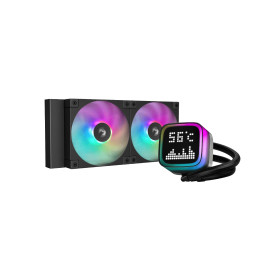 Водно охлаждане за процесор DeepCool LP240, LCD Screen, A-RGB - R-LP240-BKMSNC-G-1