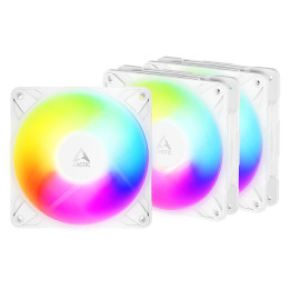 Комплект вентилатори Arctic P12 Pro Reverse A-RGB (White), 3-in-1 - ACFAN00334A