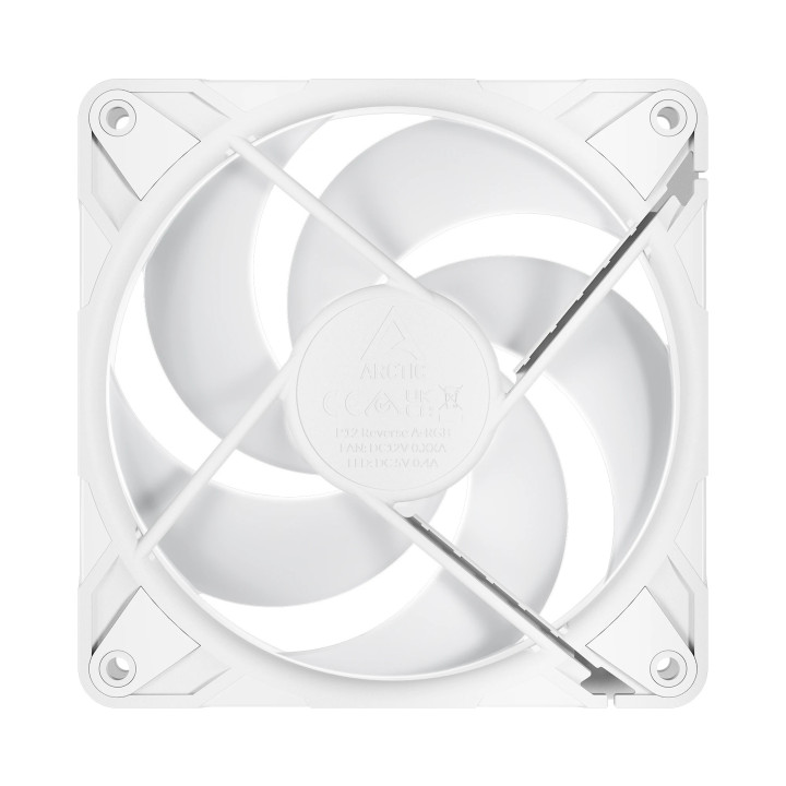 Комплект вентилатори Arctic P12 Pro Reverse A-RGB (White), 3-in-1 - ACFAN00334A
