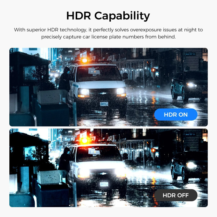 Водоустойчива камера за заден ход VIOFO Waterproof Rear Camera RWC200, 2K Quad HD, 9.5m cable included - VIOFO-RWC200-9.5m