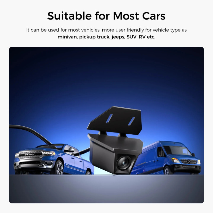 Водоустойчива камера за заден ход VIOFO Waterproof Rear Camera RWC200, 2K Quad HD, 9.5m cable included - VIOFO-RWC200-9.5m