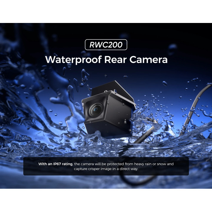 Водоустойчива камера за заден ход VIOFO Waterproof Rear Camera RWC200, 2K Quad HD, 9.5m cable included - VIOFO-RWC200-9.5m