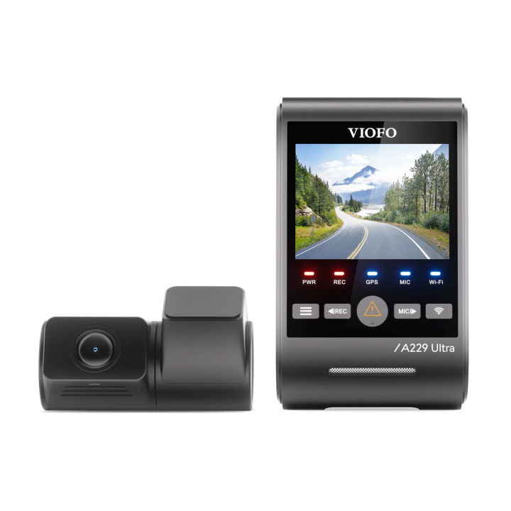 Видео регистратор VIOFO Dash Cam A229 Ultra 2 Channel, 4K, HDR, Dual Sony STARVIS 2 8MP, GPS, Bluetooth - VIOFO-A229-ULTRA-2CH