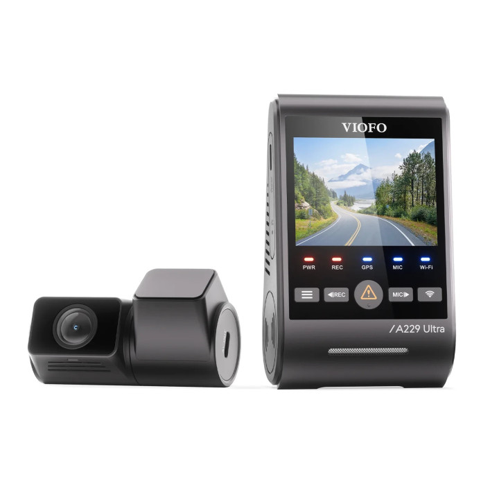 Видео регистратор VIOFO Dash Cam A229 Ultra 2 Channel, 4K, HDR, Dual Sony STARVIS 2 8MP, GPS, Bluetooth - VIOFO-A229-ULTRA-2CH