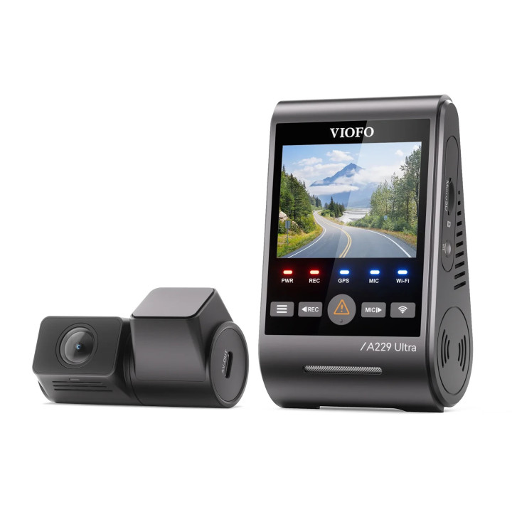 Видео регистратор VIOFO Dash Cam A229 Ultra 2 Channel, 4K, HDR, Dual Sony STARVIS 2 8MP, GPS, Bluetooth - VIOFO-A229-ULTRA-2CH