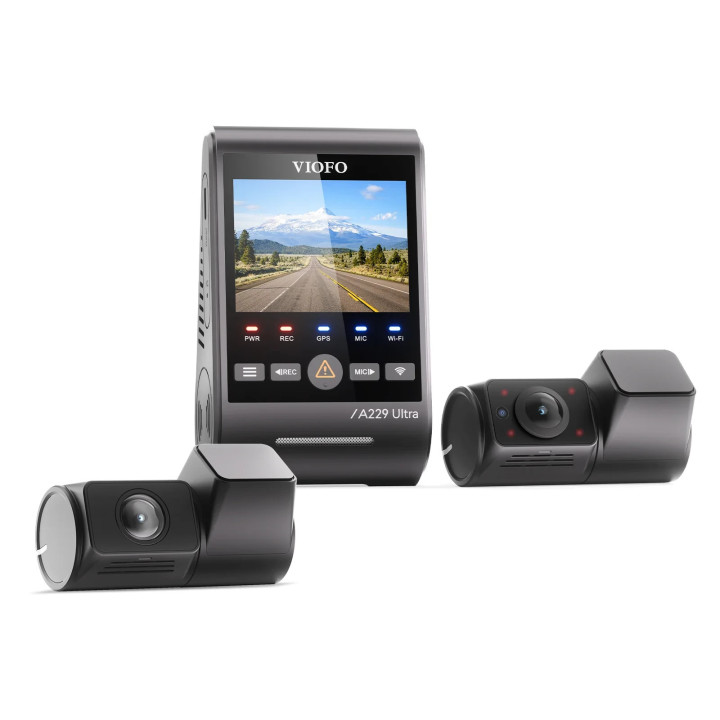 Видео регистратор VIOFO Dash Cam A229 Ultra 3 Channel, 4K, HDR, Dual Sony STARVIS 2 8MP, GPS, Bluetooth - VIOFO-A229-ULTRA-3CH