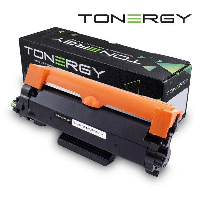 Съвместима тонер касета Tonergy BROTHER TN-2590XL Black, 3k - TONERGY-TN2590XL