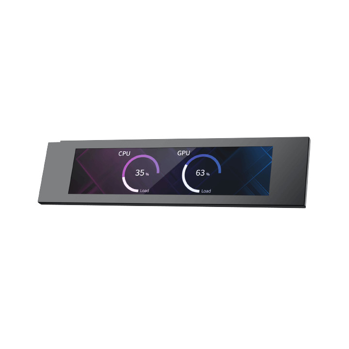 Екран за кутия Xigmatek 9 inch LCD Screen Kit for Pano II Series, Black - EN48654