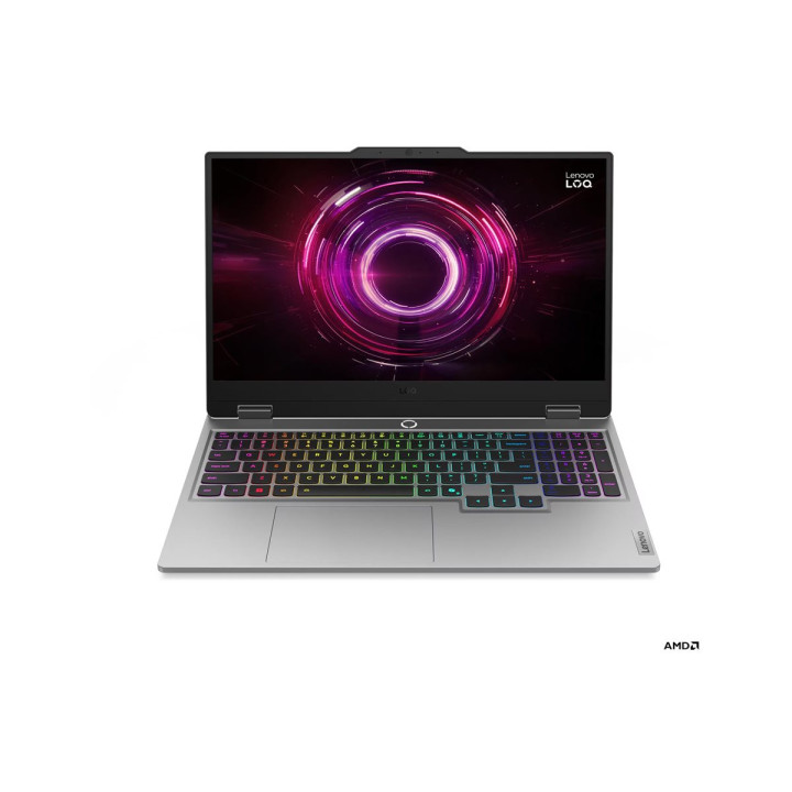 Лаптоп Lenovo LOQ, AMD Ryzen 7 250, 15.6" FHD (1920x1080) 144Hz IPS, 32GB RAM, 512GB SSD, GeForce RTX5060 8GB, NO OS - 83JG004ABM