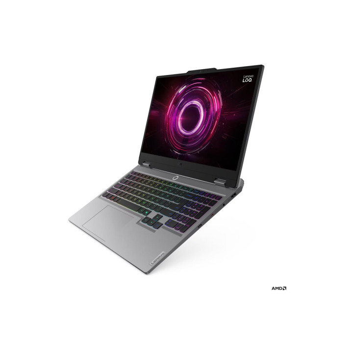 Лаптоп Lenovo LOQ, AMD Ryzen 7 250, 15.6" FHD (1920x1080) 144Hz IPS, 32GB RAM, 512GB SSD, GeForce RTX5060 8GB, NO OS - 83JG004ABM