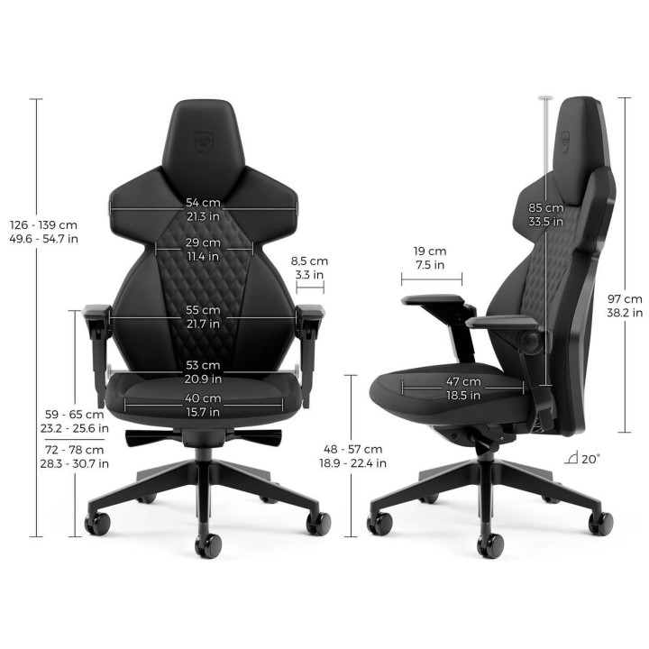 Геймърски стол noblechairs DAWN - Black - GAGC-400