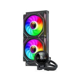 Водно охлаждане Gamemax IceBurg 240 Digital Black - Addressable RGB - GM-ICEBURG-240-DIGITAL-BK