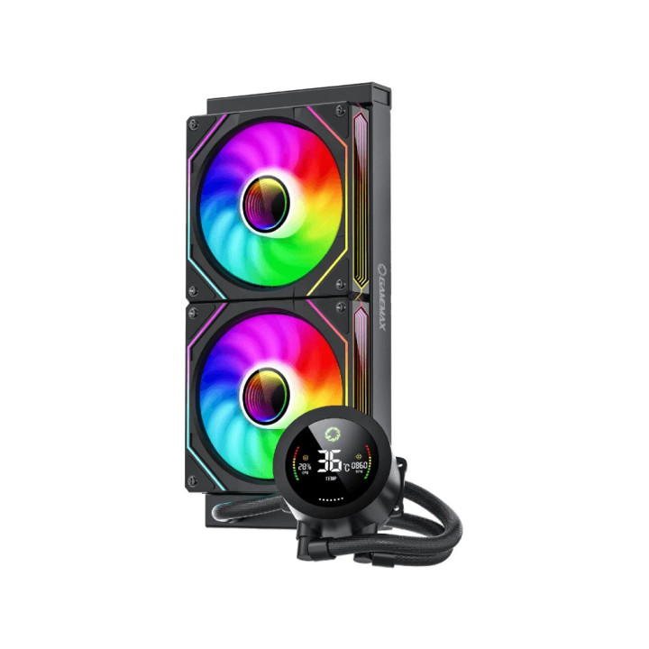 Водно охлаждане Gamemax IceBurg 240 Digital Black - Addressable RGB - GM-ICEBURG-240-DIGITAL-BK