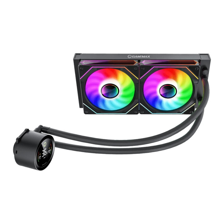 Водно охлаждане Gamemax IceBurg 240 Digital Black - Addressable RGB - GM-ICEBURG-240-DIGITAL-BK