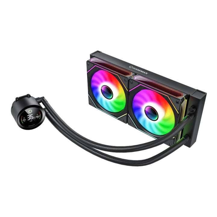 Водно охлаждане Gamemax IceBurg 240 Digital Black - Addressable RGB - GM-ICEBURG-240-DIGITAL-BK