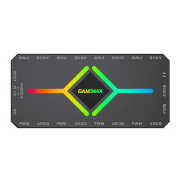 Разклонител за вентилатори Gamemax Fan Hub - V4.0 PWM ARGB Hub Controller Black - 1308-1300R0065