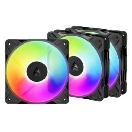 Комплект вентилатори Arctic P12 Pro Reverse A-RGB (Black) Fan Pack 3-in-1 - ACFAN00333A