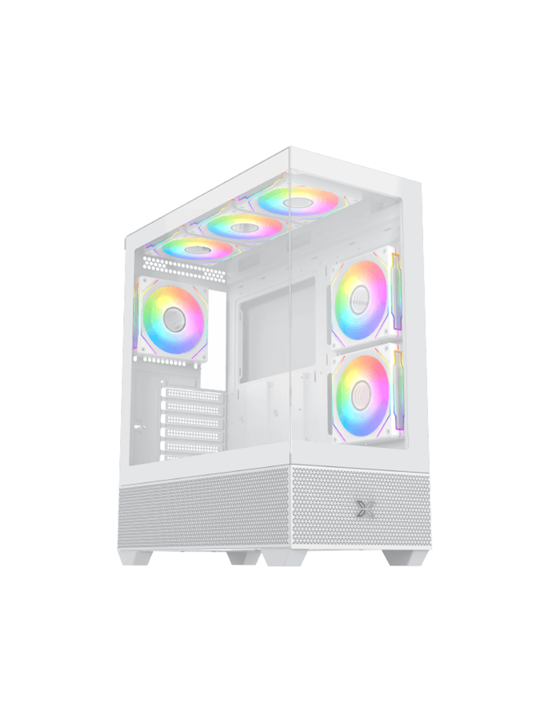 Геймърски компютър ION Alphard Arctic White, EATX, ARGB с процесор AMD Ryzen 7 9700X, RTX 5070 VENTUS 2X 12GB, RAM памет Crucial 32GB(2X16GB) DDR5 6400MHz Pro OC, CL32, White, SSD диск 1TB NVME, WiFi 6