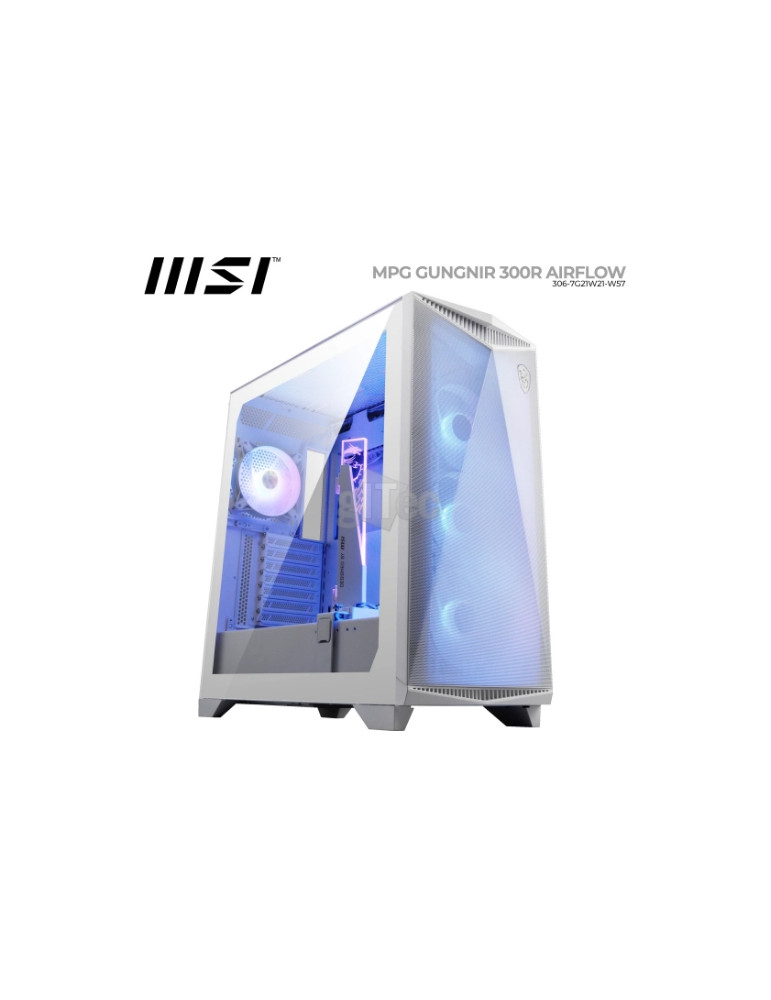Кутия за компютър MSI MPG GUNGNIR 300R AIRFL WHITE - 306-7G21W21-W57