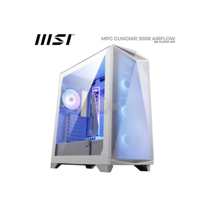 Кутия за компютър MSI MPG GUNGNIR 300R AIRFL WHITE - 306-7G21W21-W57