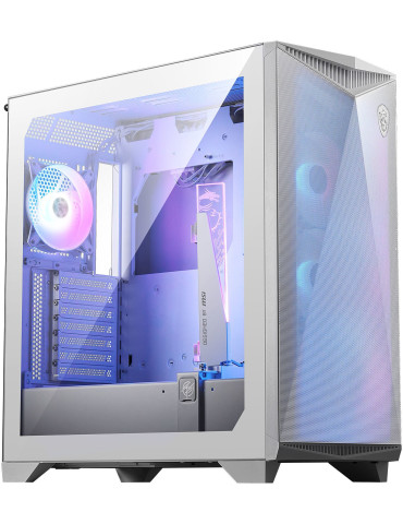 Геймърски компютър ION MPG GUNGNIR 300R AIRFL WHITE ARGB с процесор Intel Core Ultra 7 265KF и видео карта RTX 5080 16G GAMING TRIO OC WHITE, RAM 32GB DDR5 6400MHz, SSD nvme 1TB NVMe PCIe 5.0, Wi-Fi