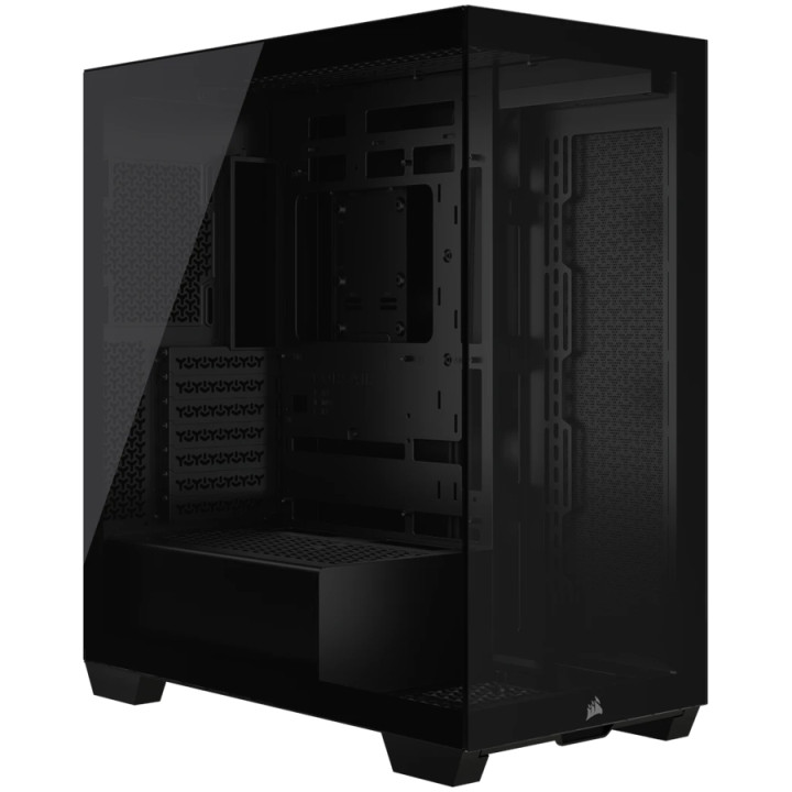 Кутия за компютър Corsair 3500X Tempered Glass Mid-Tower, Black - CC-9011276-WW
