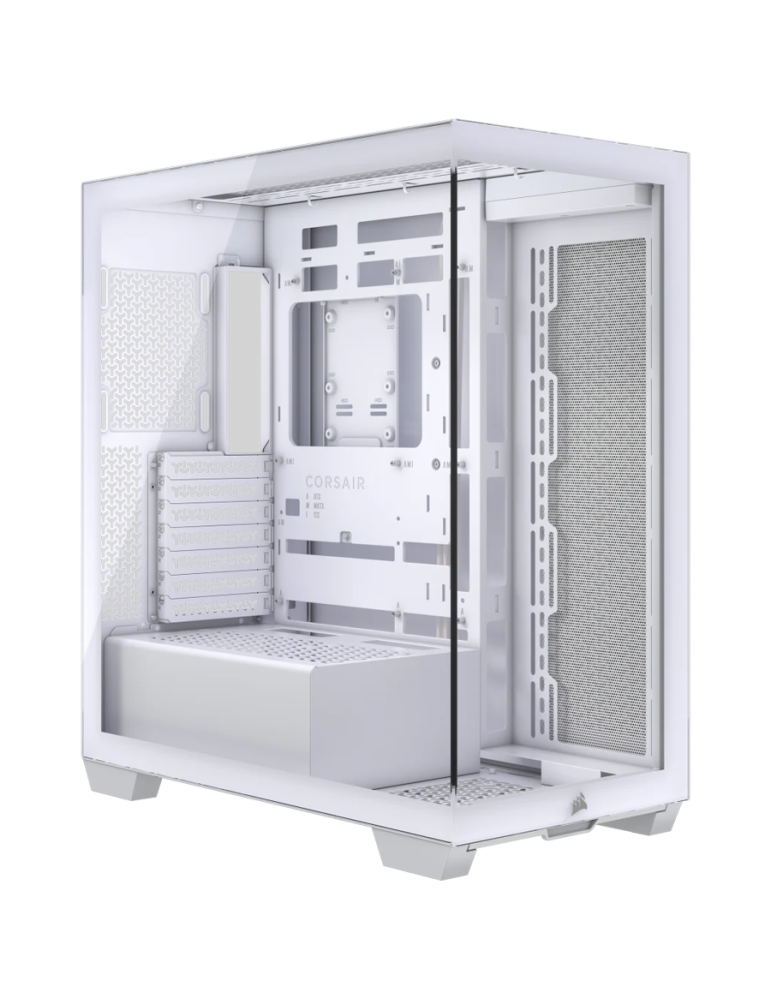 Кутия за компютър Corsair 3500X Tempered Glass Mid-Tower, White - CC-9011277-WW