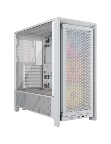 Кутия за компютър Corsair FRAME 4000D RS ARGB Mid-Tower, White - CC-9011297-WW