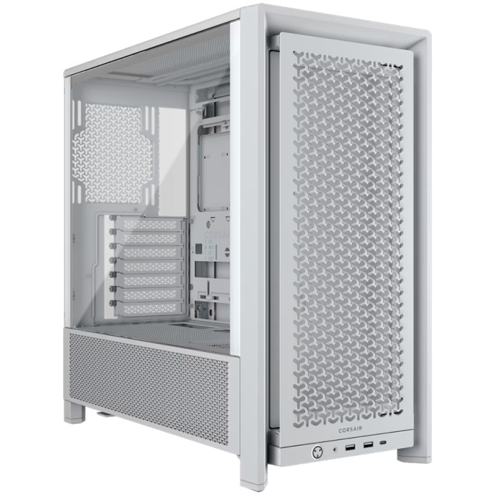 Кутия за компютър Corsair FRAME 4000D Mid-Tower, White - CC-9011291-WW