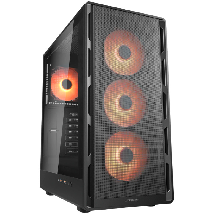 Кутия за компютър Cougar AIRFACE PURE PRO, Mid Tower, Black - CGR-2GA5B-P