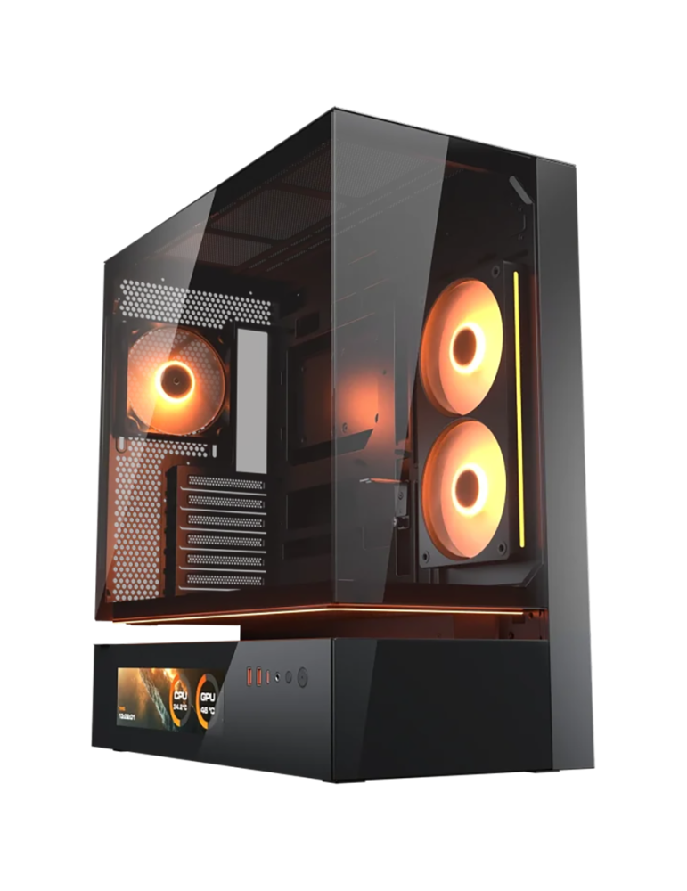 Кутия за компютър Cougar CFV235 Vision, Mid Tower, Black - CGR-2DA4B-V