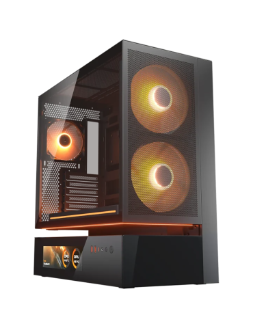 Кутия за компютър Cougar CFV235 Mesh, Mid Tower, Black - CGR-2DA4B-M