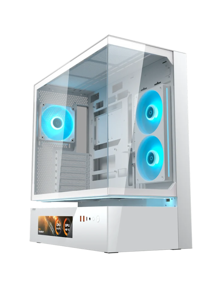 Кутия за компютър Cougar CFV235 Vision, Mid Tower, White - CGR-2DA4W-V