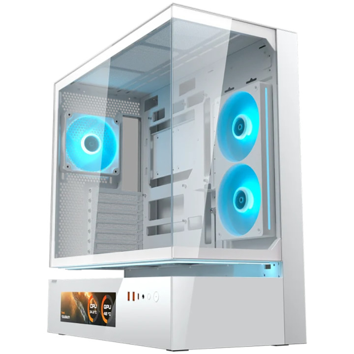 Кутия за компютър Cougar CFV235 Vision, Mid Tower, White - CGR-2DA4W-V