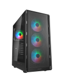 Кутия за компютър Cougar AIRFACE PURE RGB, Mid Tower, Black - CGR-2GA5B-RGB